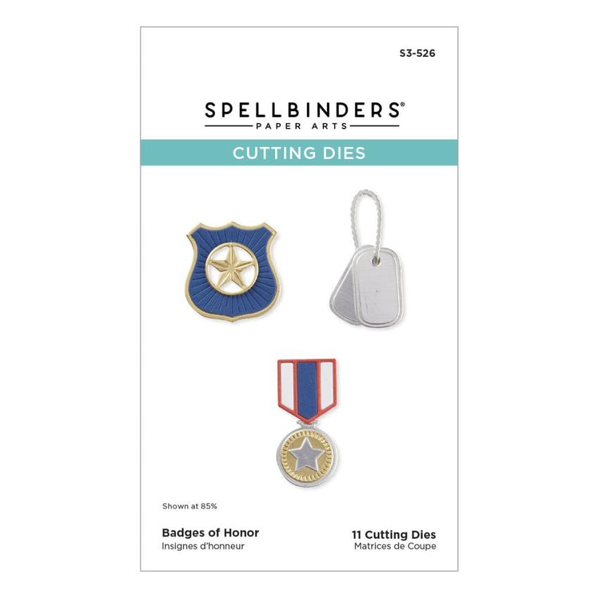 Spellbinders - Stanzschablone "Badges of Honor" Dies