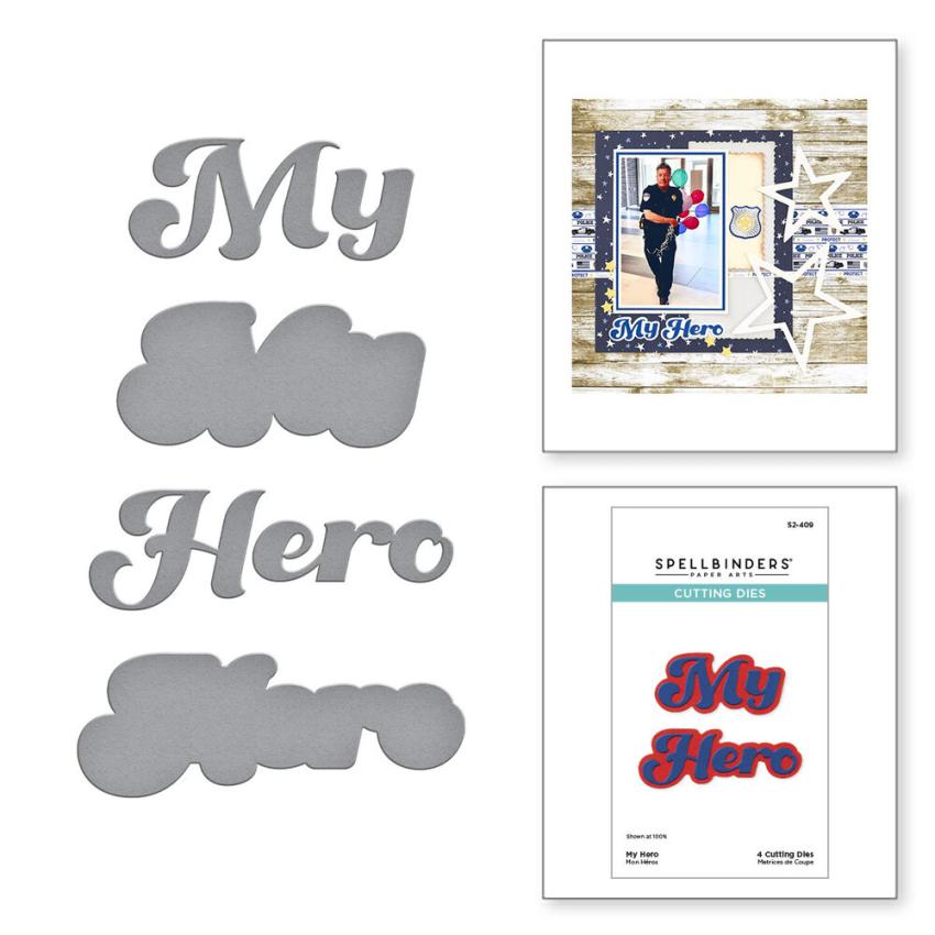 Spellbinders - Stanzschablone "My Hero" Dies