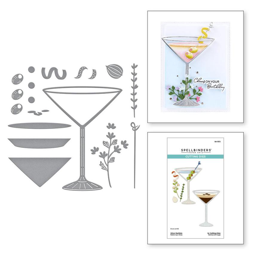 Spellbinders - Stanzschablone "Olive Martinis" Dies