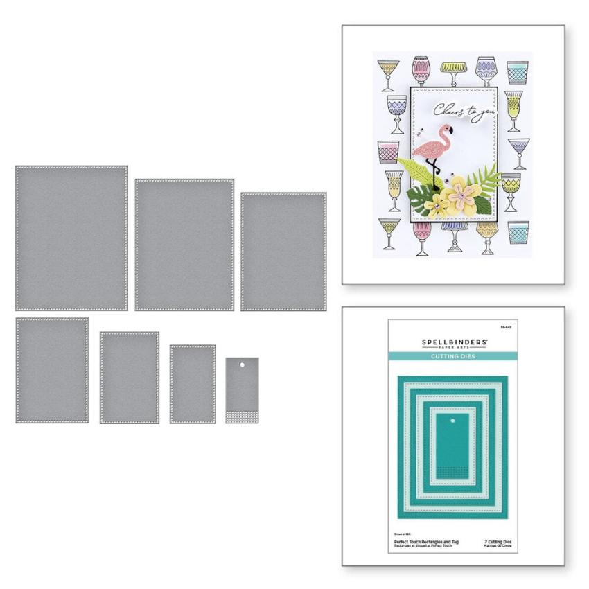 Spellbinders - Stanzschablone "Perfect Touch Rectangles and Tag" Dies