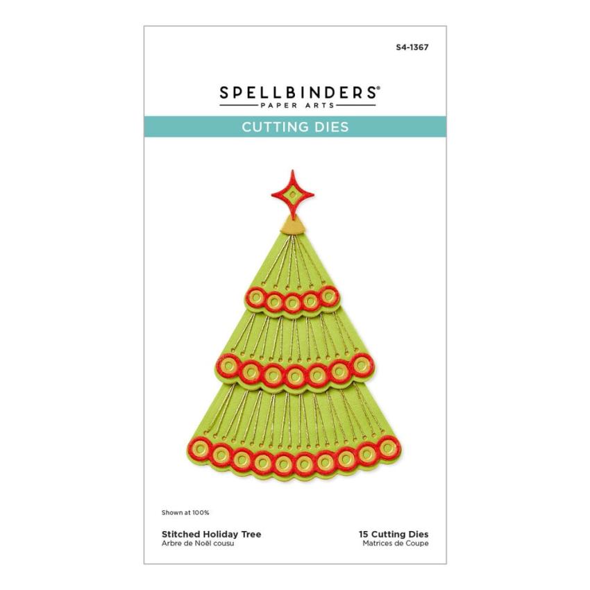 Spellbinders - Stanzschablone "Stitched Holiday Tree" Dies