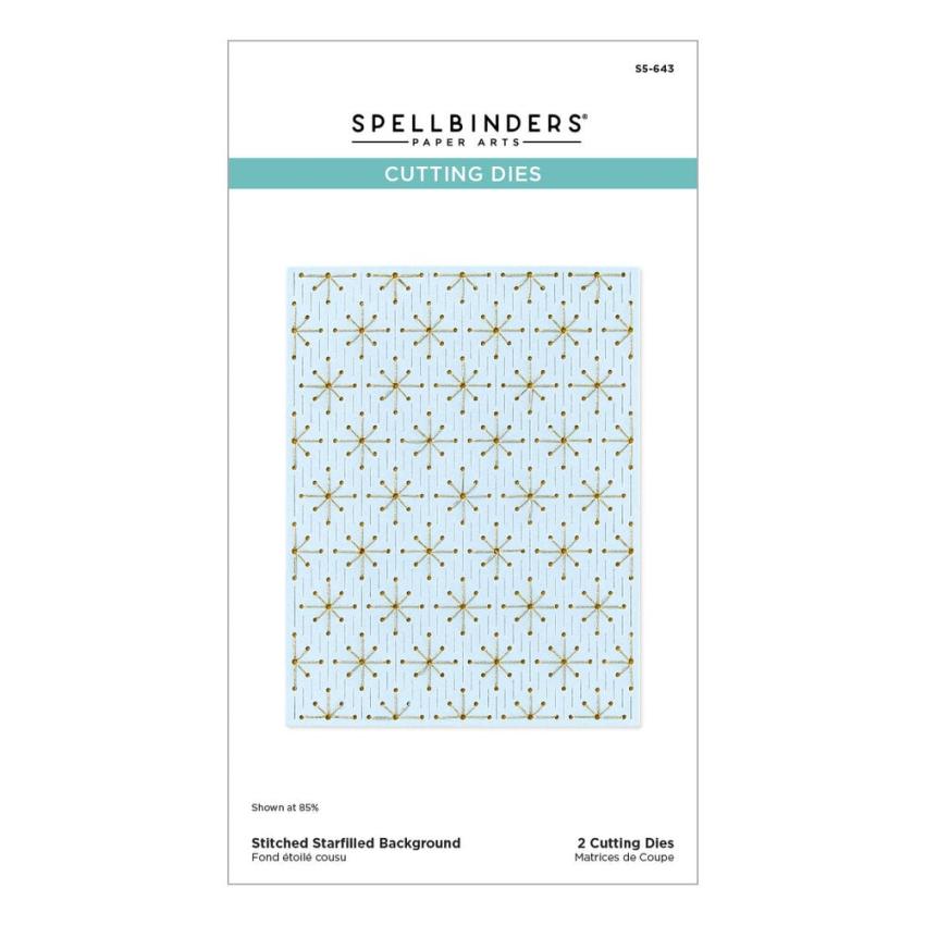 Spellbinders - Stanzschablone "Stitched Starfilled Background" Dies