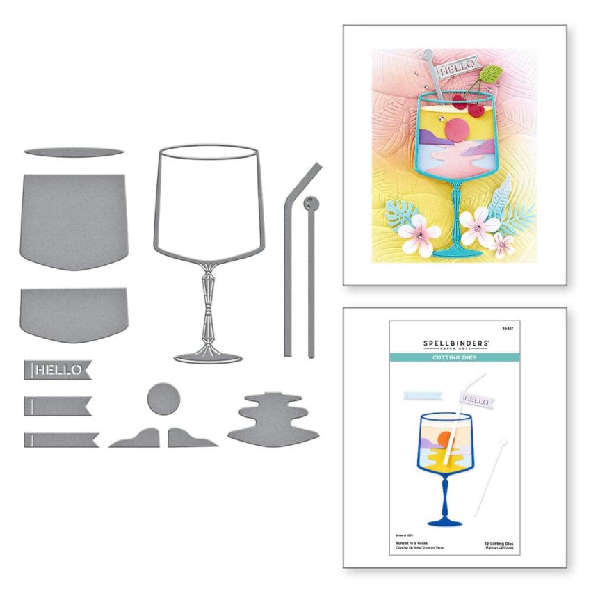 Spellbinders - Stanzschablone "Sunset in a Glass" Dies