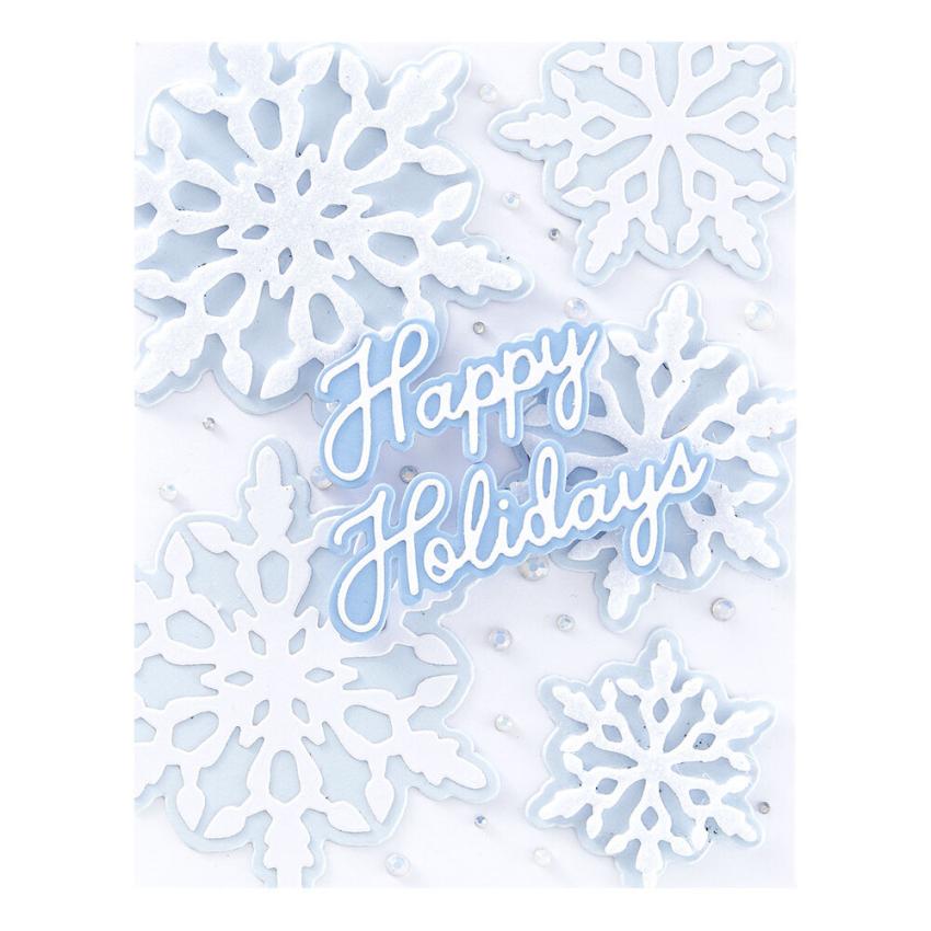 Spellbinders - Stanzschablone "Handwritten Holiday Sentiments" Dies