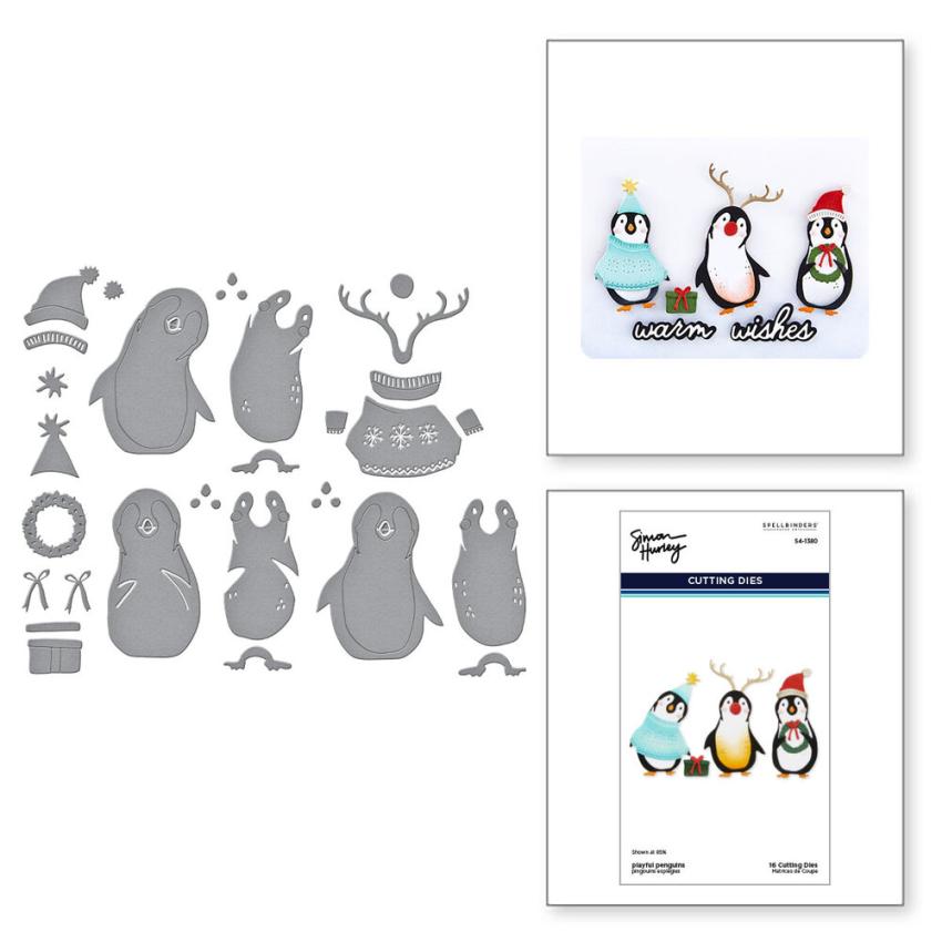 Spellbinders - Stanzschablone "Playful Penguins" Dies