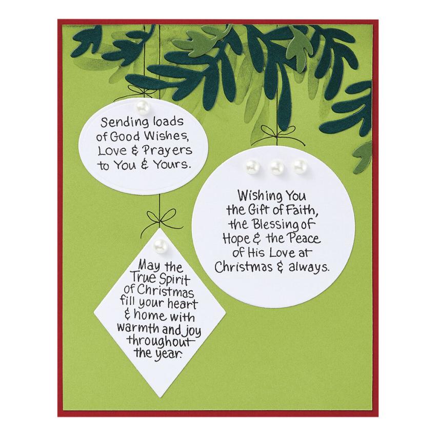 Stampendous - Gummistempelset "Christmas Blessings Sentiments" Cling Stamps