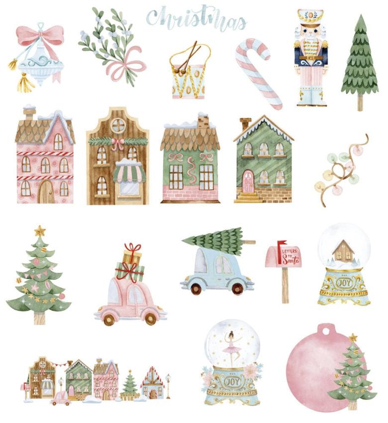 Papers For You - Stanzteile "Candy Christmas" Die Cuts