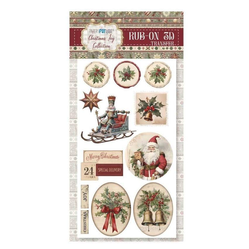 Papers For you - Transfer Aufkleber "Christmas Joy" Rub-On