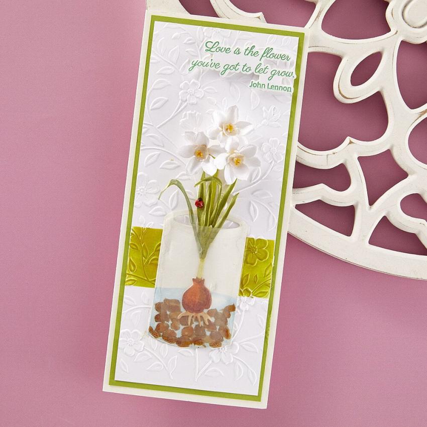 Spellbinders - Stanzschablone "Paperwhites and Glass Vase" Dies