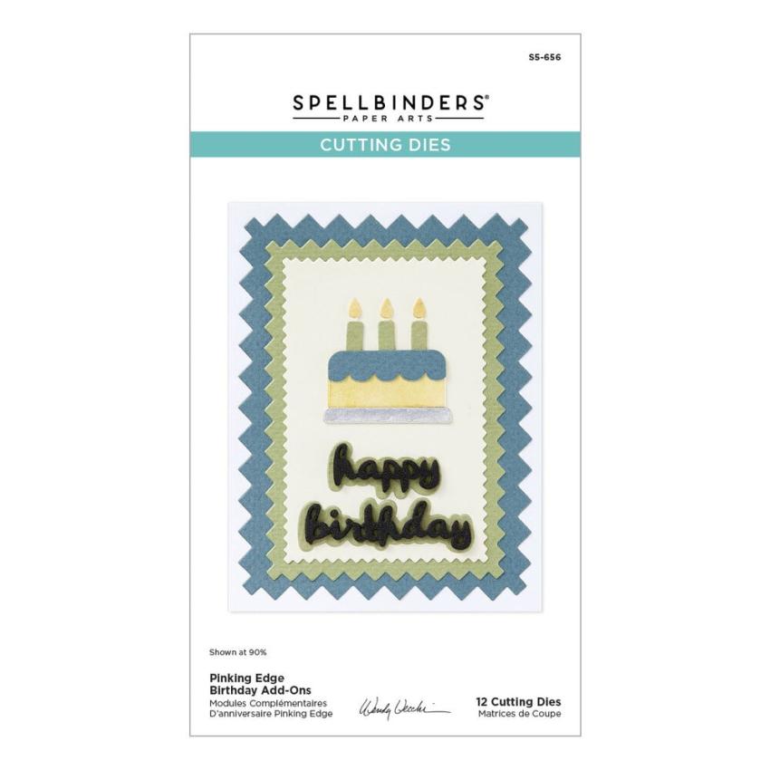 Spellbinders - Stanzschablone "Pinking Birthday Rectangles" Dies