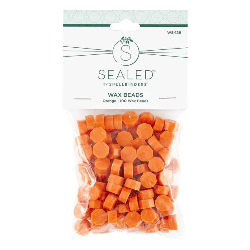 Spellbinders - Wachsperlen "llbinders Orange" Wax Beads 