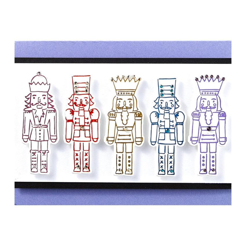 Spellbinders - Buchdrucktechnik "Nutcracker Trio" BetterPress Plate & Dies