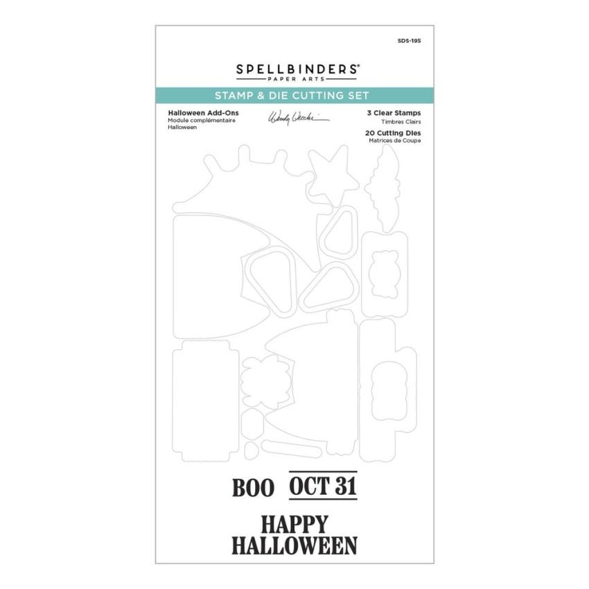 Spellbinders - Stempelset & Stanzschablone "Halloween Gifting" Clear Stamps & Dies