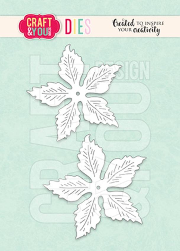 Craft & You Design - Stanzschablone "Poinsettia Big Flower" Dies