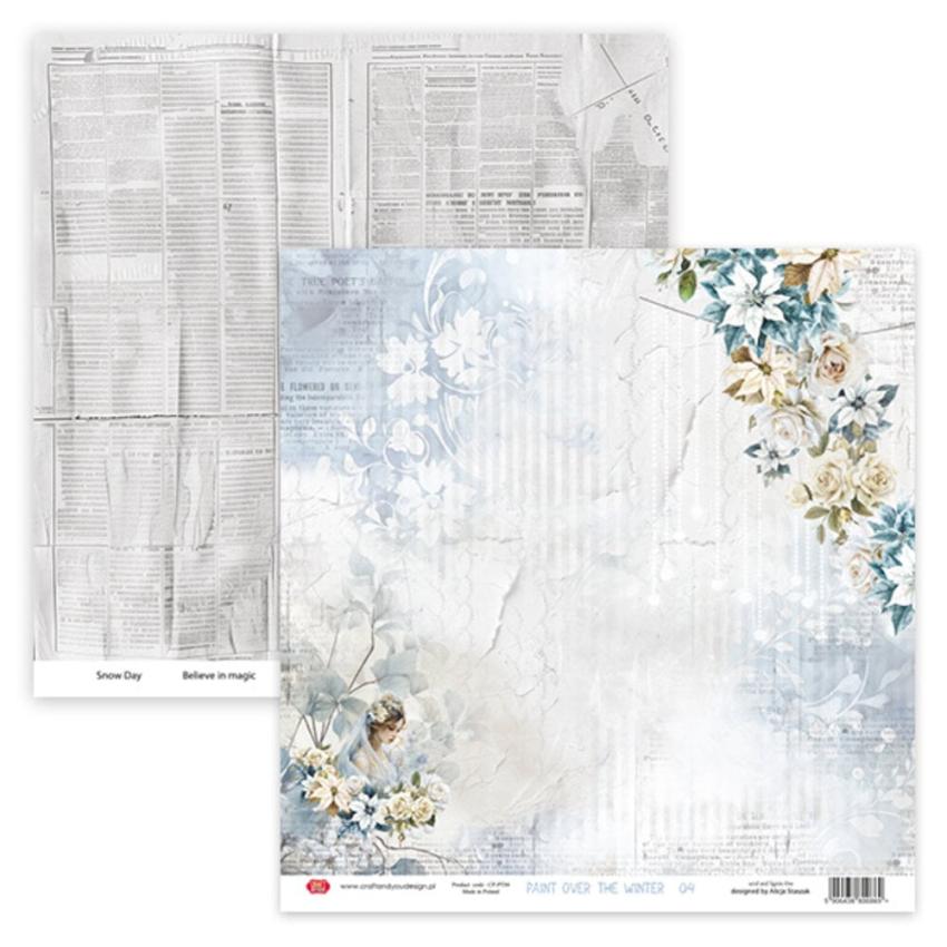 Craft & You Design - Designpapier "Paint Over The Winter" Paper Pad 12x12 Inch - 12 Bogen