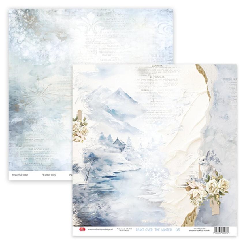 Craft & You Design - Designpapier "Paint Over The Winter" Paper Pad 12x12 Inch - 12 Bogen