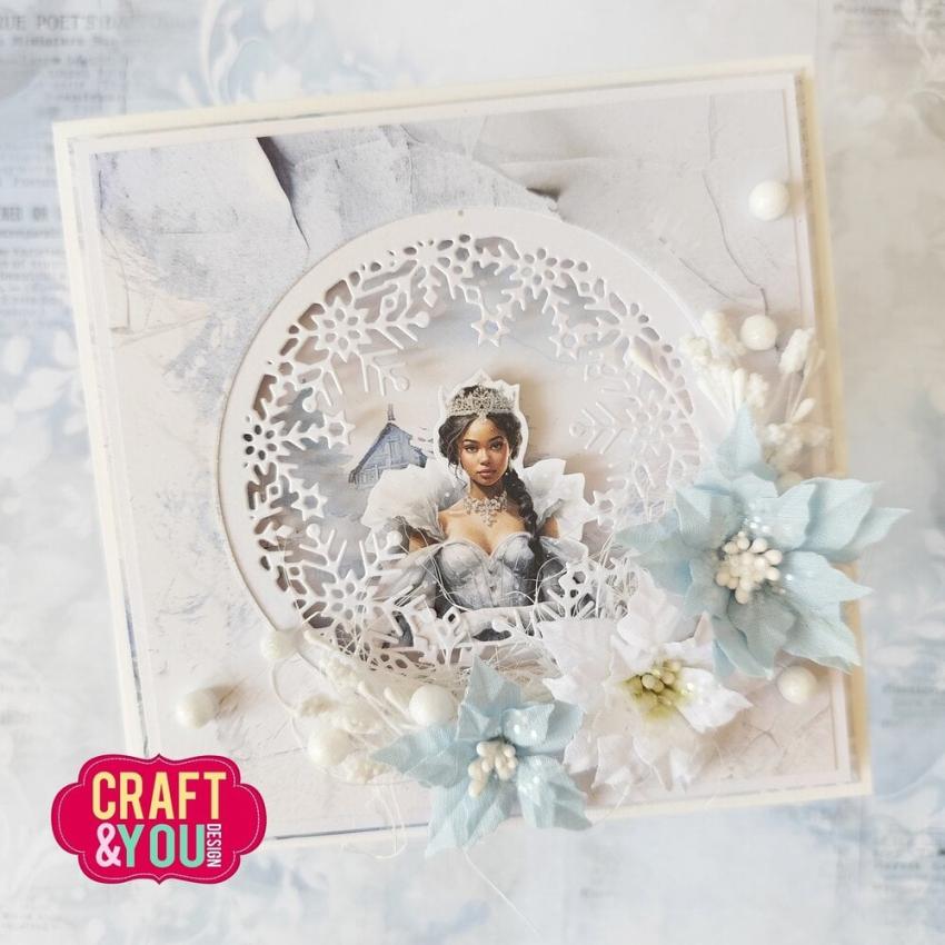 Craft & You Design - Stanzschablone "Round Snowflakes Frame" Dies