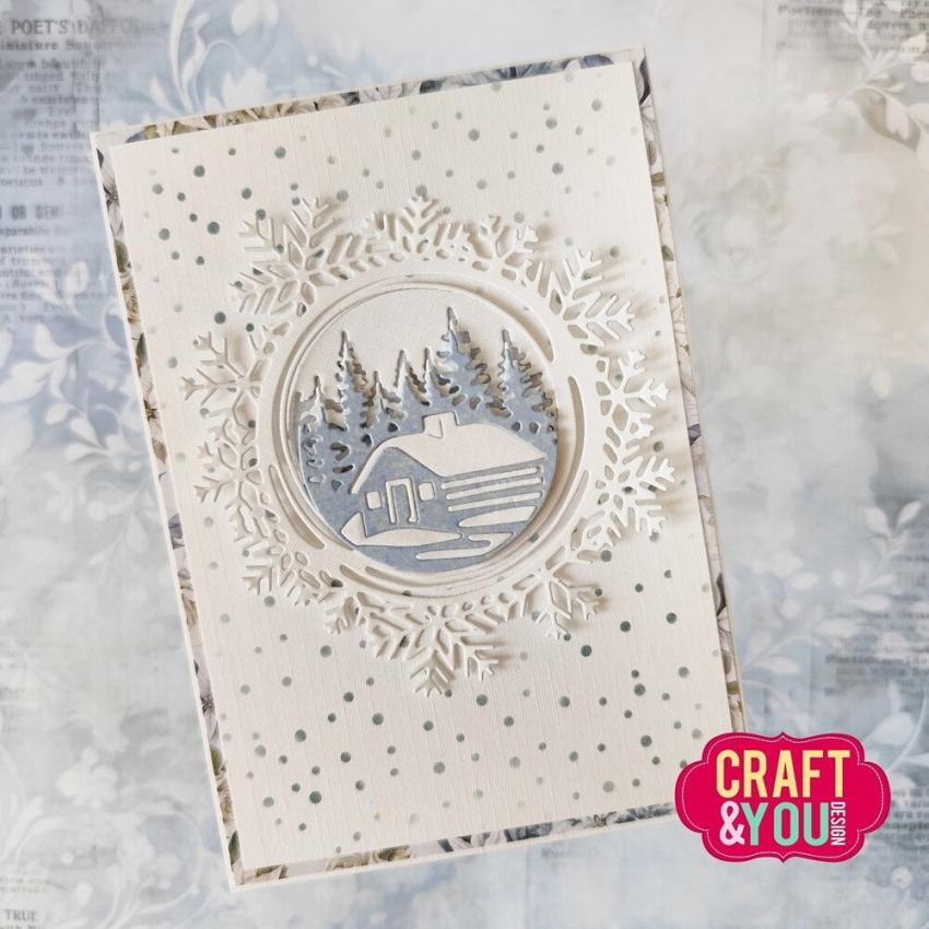 Craft & You Design - Stanzschablone "Snowflakes Frame" Dies