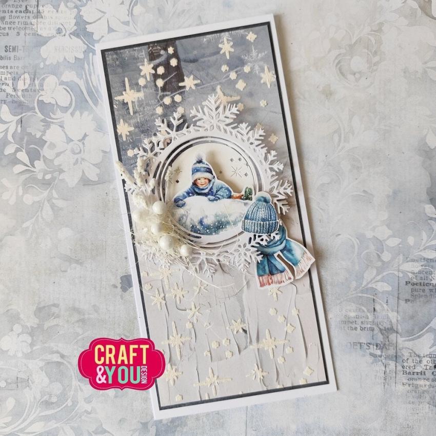 Craft & You Design - Stanzschablone "Snowflakes Frame" Dies