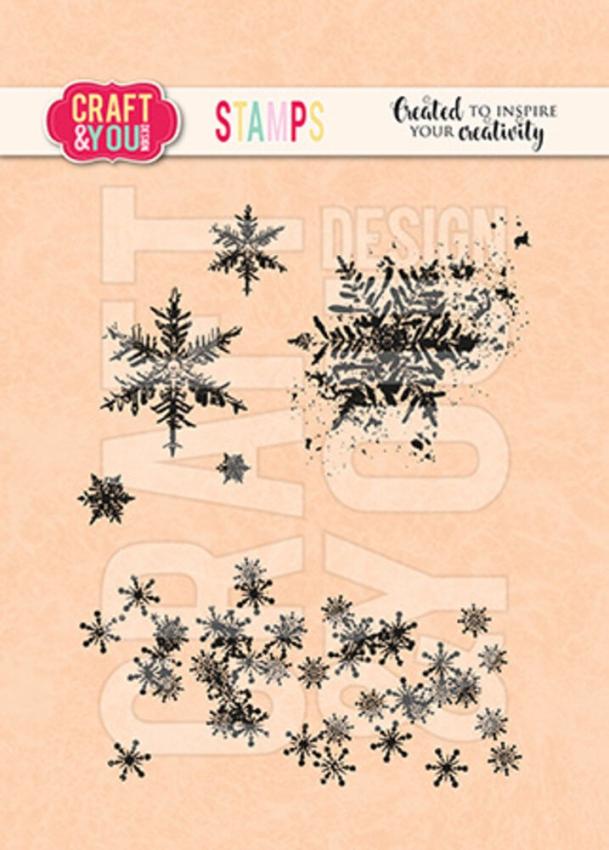 Craft & You Design - Stempelset "Snowflakes" Clear Stamps