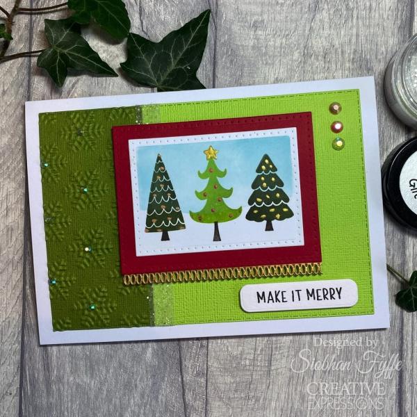 Creative Expressions - Stempelset "Christmas Tree" Clear Stamps 10,2x15,2cm Design by Jane's Doodles