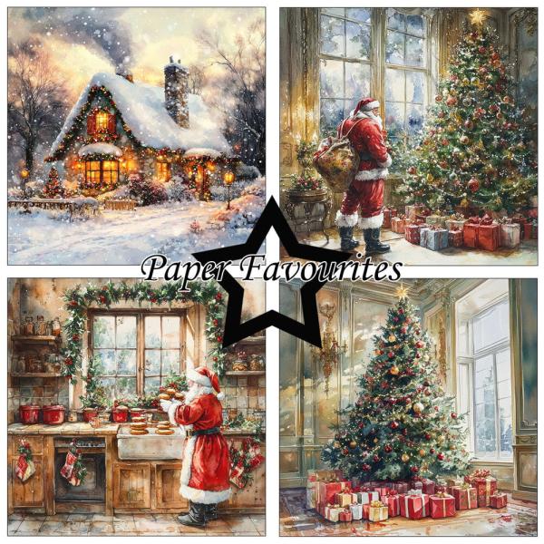 Paper Favourites - Designpapier "Christmas Scene" Paper Pack 12x12 Inch 8 Bogen