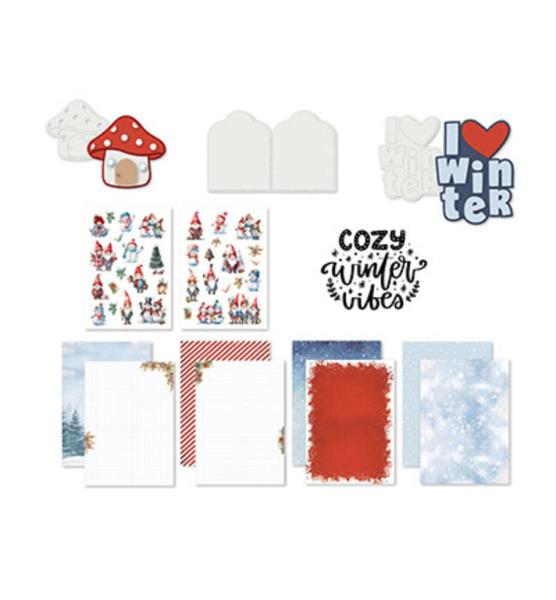 Dutch Doobadoo - Papier Kit "Cold Days" Crafty Kit - 12 Bogen