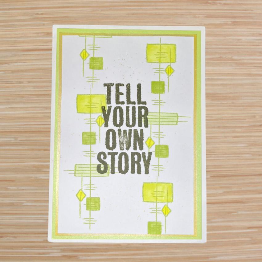 IndigoBlu - Gummistempel "Story" A6 Rubber Stamp