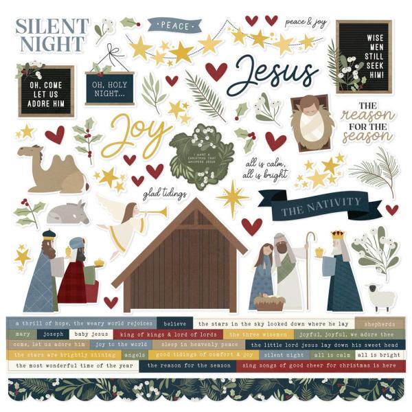 Simple Stories - Collections Kit "Silent Night" 12 Bogen Designpapier