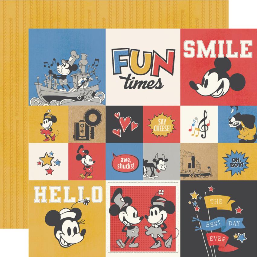 Simple Stories - Collectors Essential Kit "Say Cheese Classic Mouse" 12 Bogen Designpapier