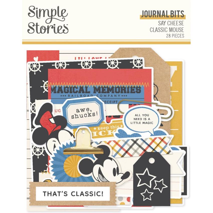 Simple Stories - Stanzteile "Say Cheese Classic Mouse" Journal Bits & Pieces 