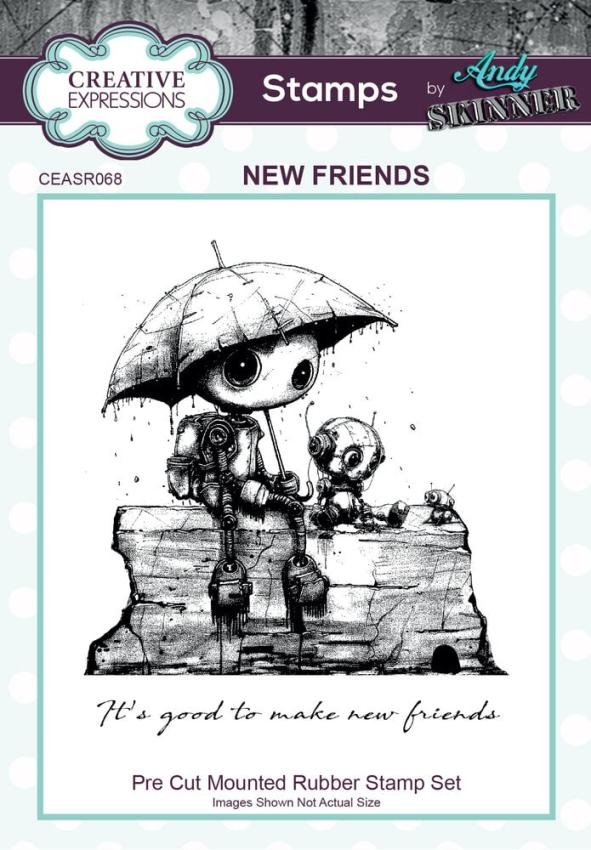 Creative Expressions - Stempelset "Botology New Friends" Clear Stamps 11,4x10,2cm Design by Andy Skinner