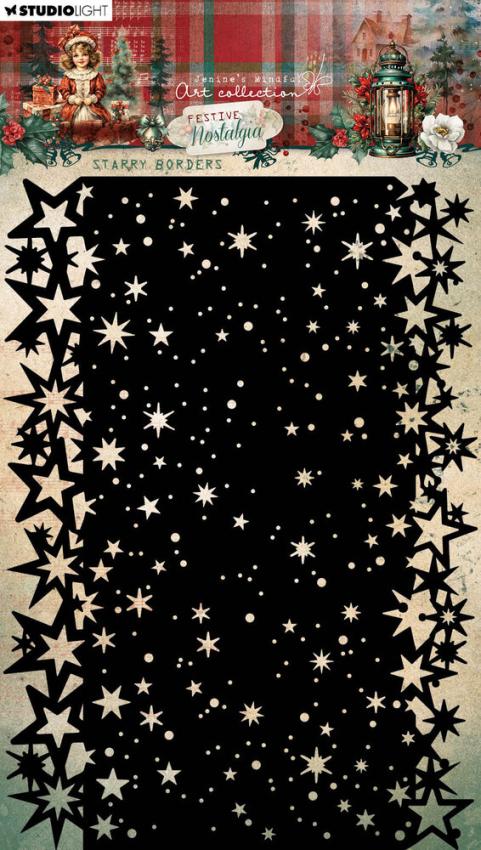 Studio Light - Schablone "Starry Borders" Stencil  