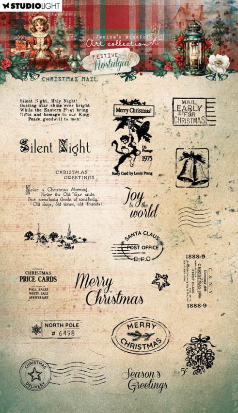 Studio Light - Stempelset "Christmas Mail" Clear Stamps