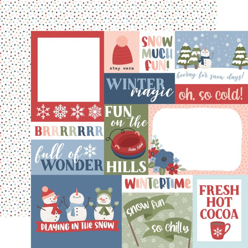 Echo Park - Designpapier "Chilling With My Snowmies" Collection Kit 12x12 Inch - 12 Bogen