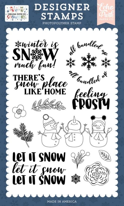 Echo Park - Stempelset "Feeling Frosty" Clear Stamps