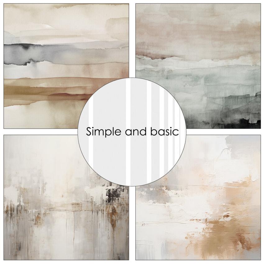 Simple and Basic - Designpapier "Moderne and Abstract" Paper Pack 6x6 Inch - 24 Bogen 