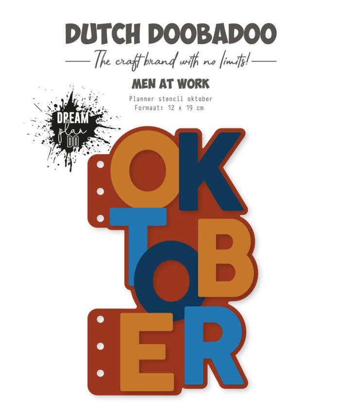 Dutch Doobadoo - Schablone 12x19cm "Oktober" Stencil