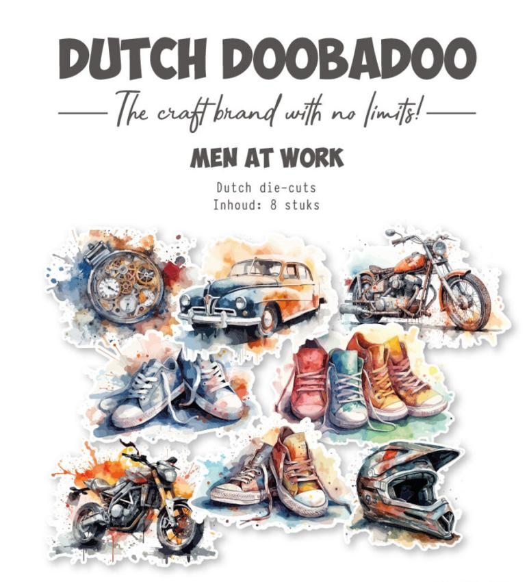 Dutch Doobadoo - Stanzteile "Men at Work" Die Cuts