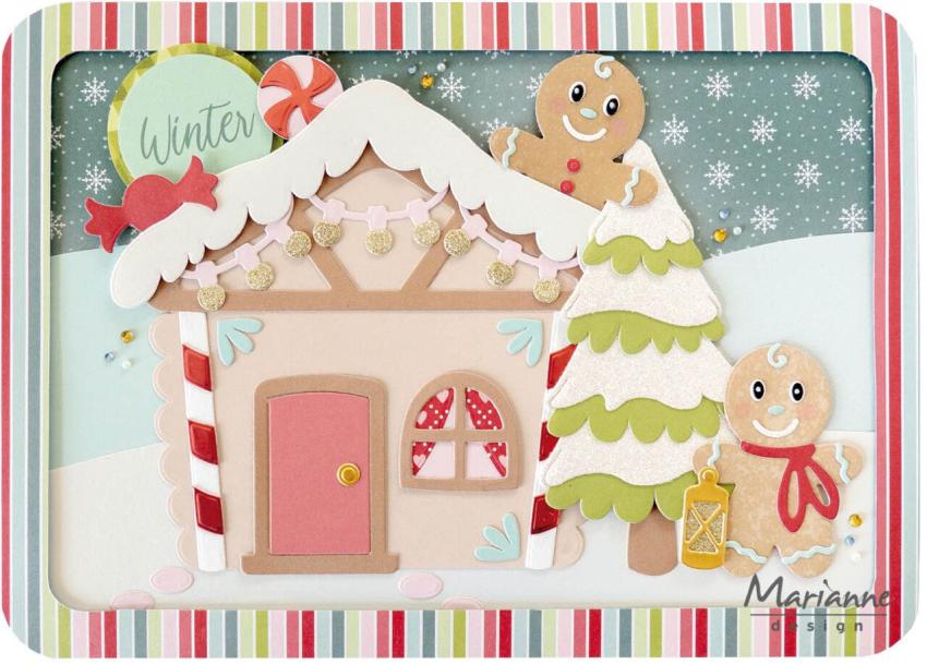 Marianne Design - Präge- und Stanzschalone "Candy House for the Gingerbread" Collectables Dies