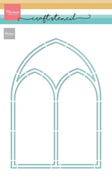 Marianne Design - Schablone 14,9x21cm "Church Window" Stencil