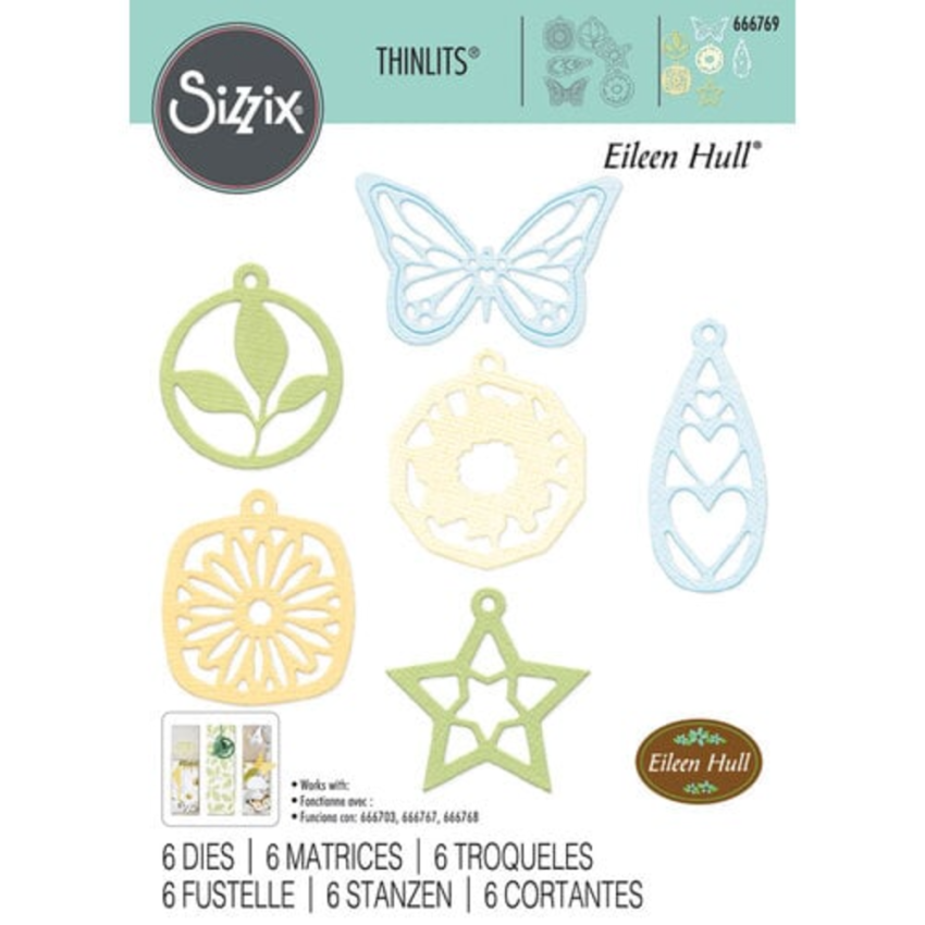 Sizzix - Stanzschablone "Charms" Thinlits Craft Dies by Eileen Hull