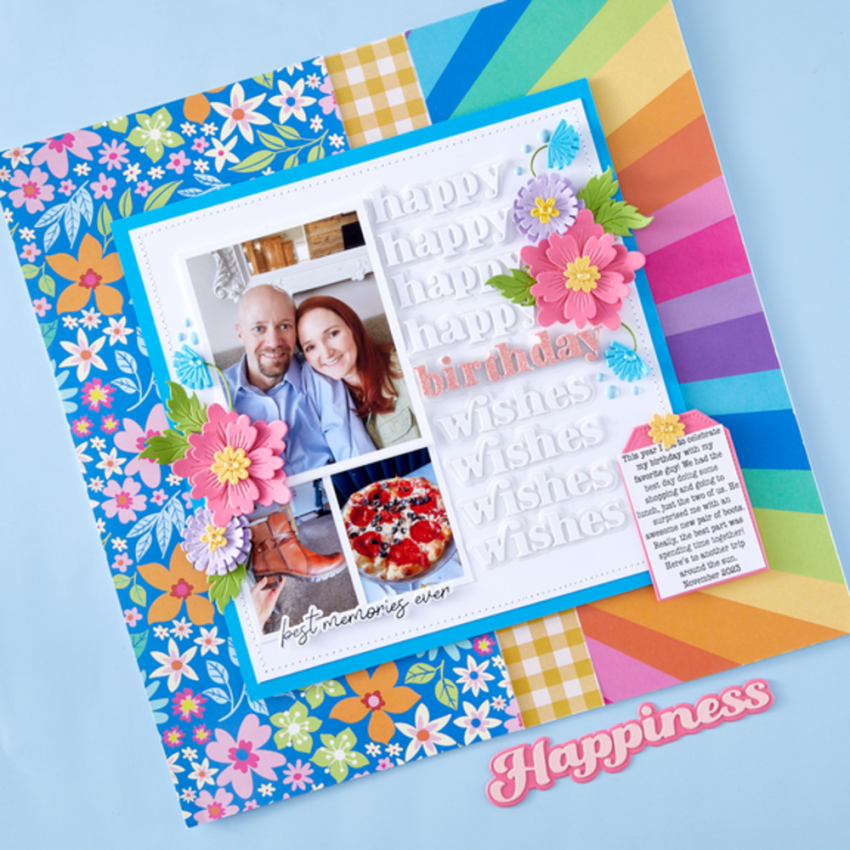 Spellbinders - Designpapier "Storytelling Sunshine Prints" Paper Pack 12x12 Inch - 20 Bogen