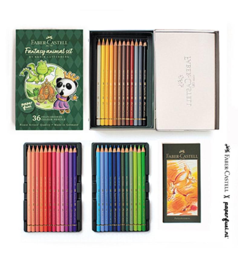 Faber Castell - Polychromos "Fantasy Animal Set" 36-teilig