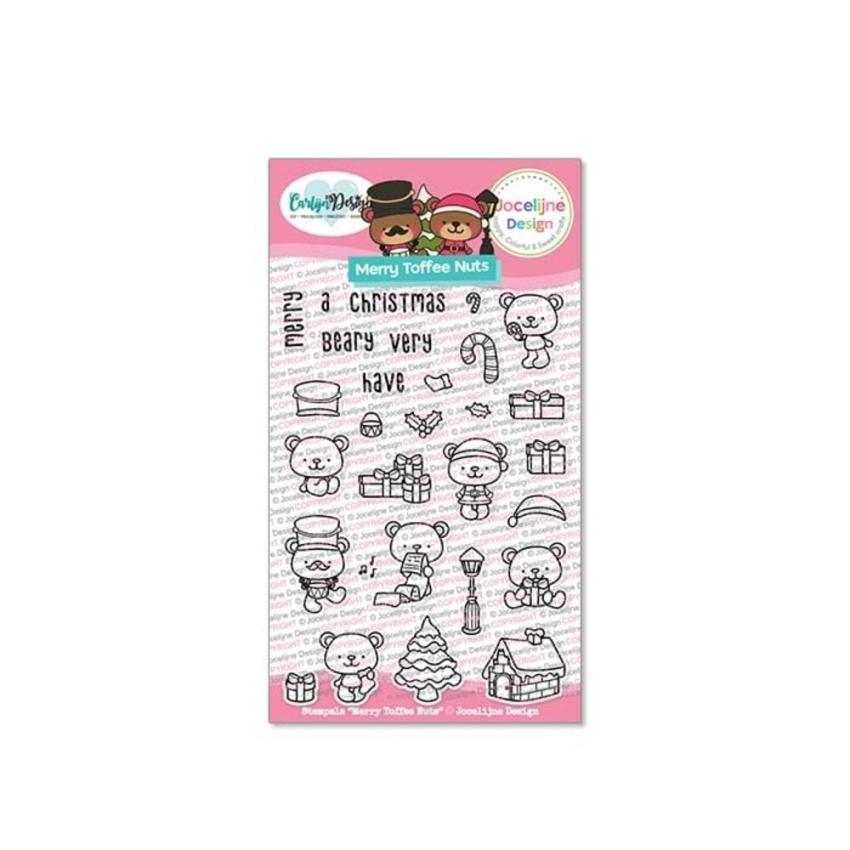 Carlijn Design - Stempelset "Merry Toffee Nuts" Clear Stamp 