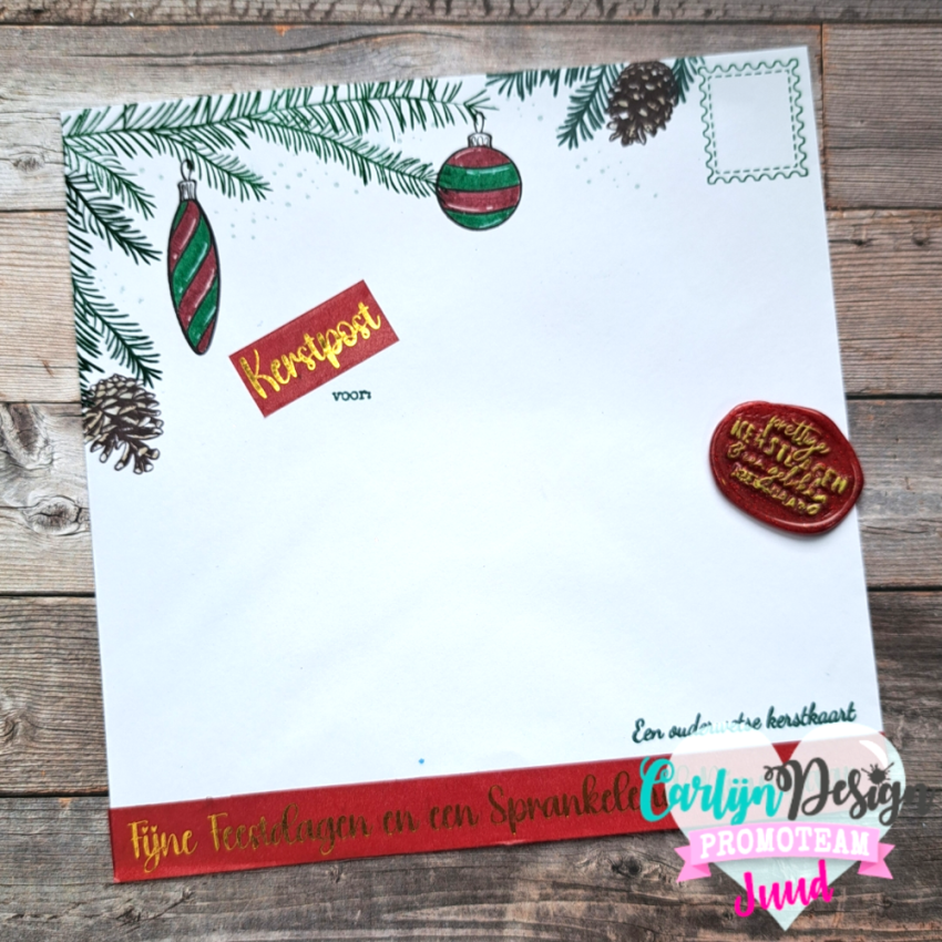 Carlijn Design - Stempelset "Kerstversiering" Clear Stamp 