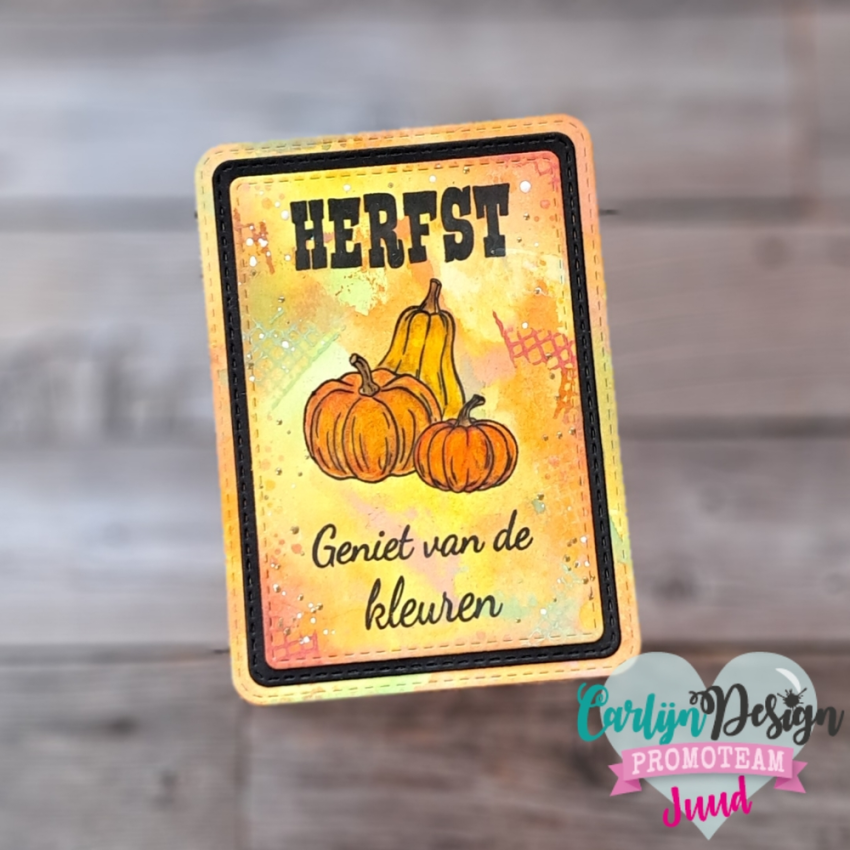 Carlijn Design - Stempelset "Herfstgroetjes" Clear Stamp 