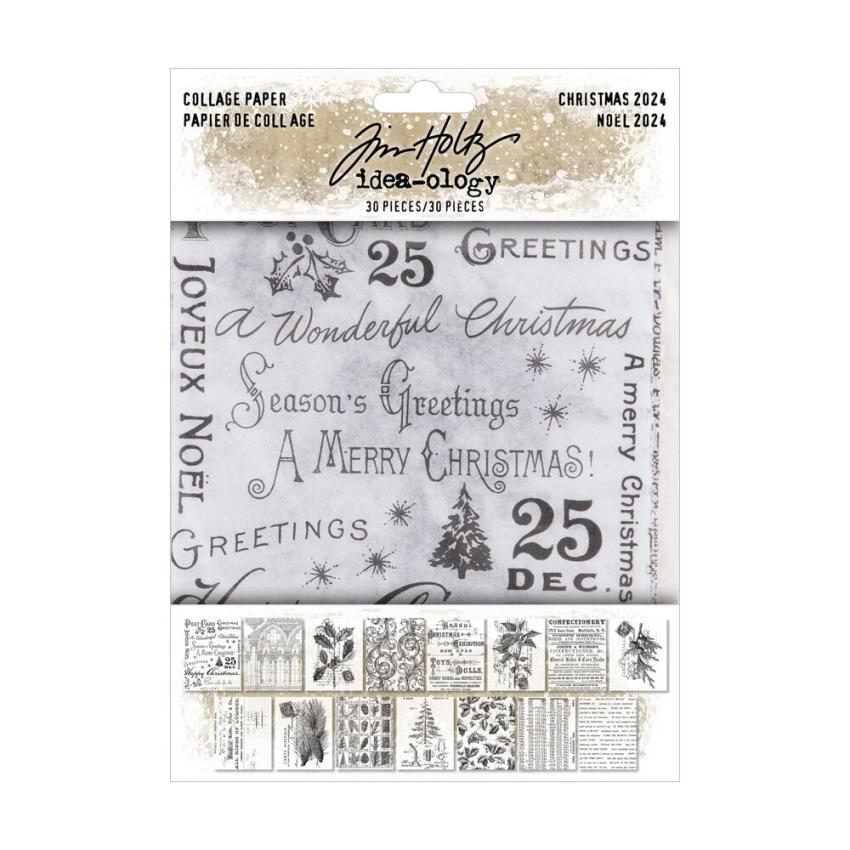 Tim Holtz - Idea Ology - Transparentpapier "Collage Paper" Paper Pack 6x9 Inch - 30 Bogen 