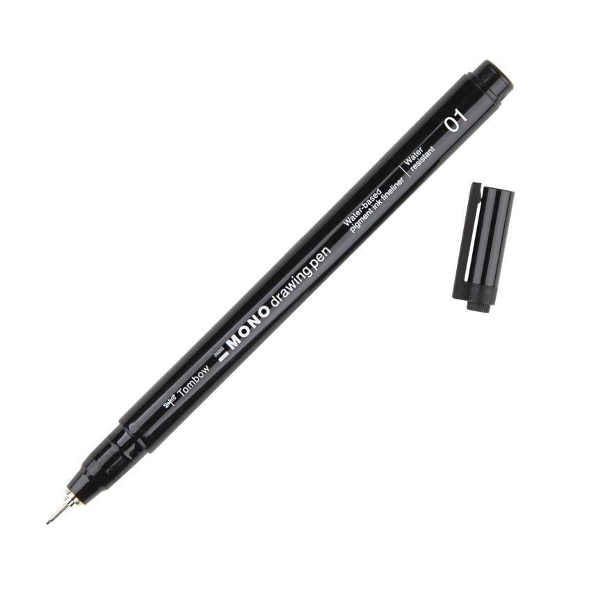 Tombow - Fineliner "Black" MONO Drawing Pen 01