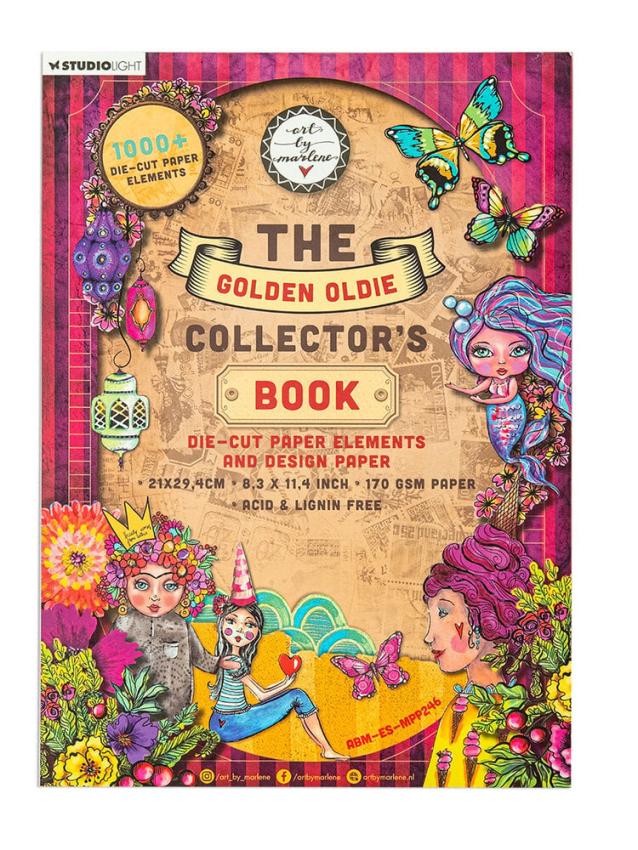 Art By Marlene - Stanzteile & Designpapier "The Golden Oldie Collector's Book" Die Cuts & Paper Pack 21x29,4cm